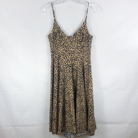 SOLD Farm Rio | NEW Leopard Sleeveless Midi Dress - Picture 2 of 8